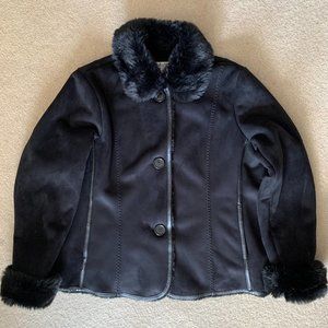 Coldwater Creek Faux Fur Coat